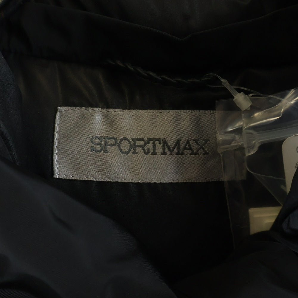 Max Mara(マックスマーラ) SPORTMAX スポーツマックス ファー切り替え ダウンコート レディース ブラック