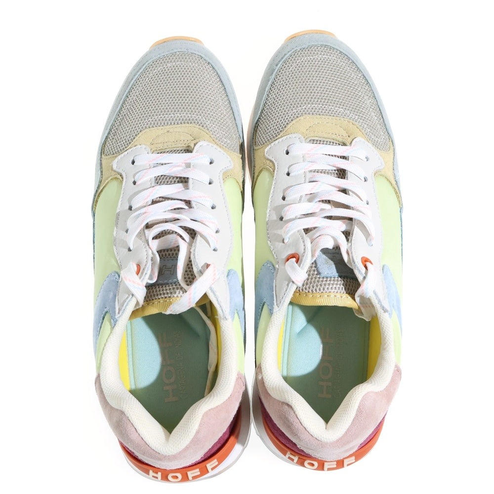 NO BRAND(ノーブランド) HOFF (ホフ) スウェード切り替え ローカットスニーカー レディース マルチカラー