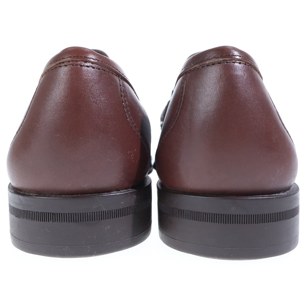 Salvatore Ferragamo(サルヴァトーレ フェラガモ) スクエアトゥ ホースビット レザーローファー ブラウン UR 91353 EE