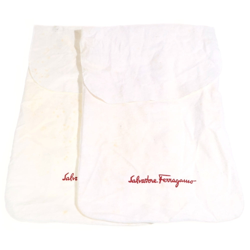 Salvatore Ferragamo(サルヴァトーレ フェラガモ) スクエアトゥ ホースビット レザーローファー ブラウン UR 91353 EE