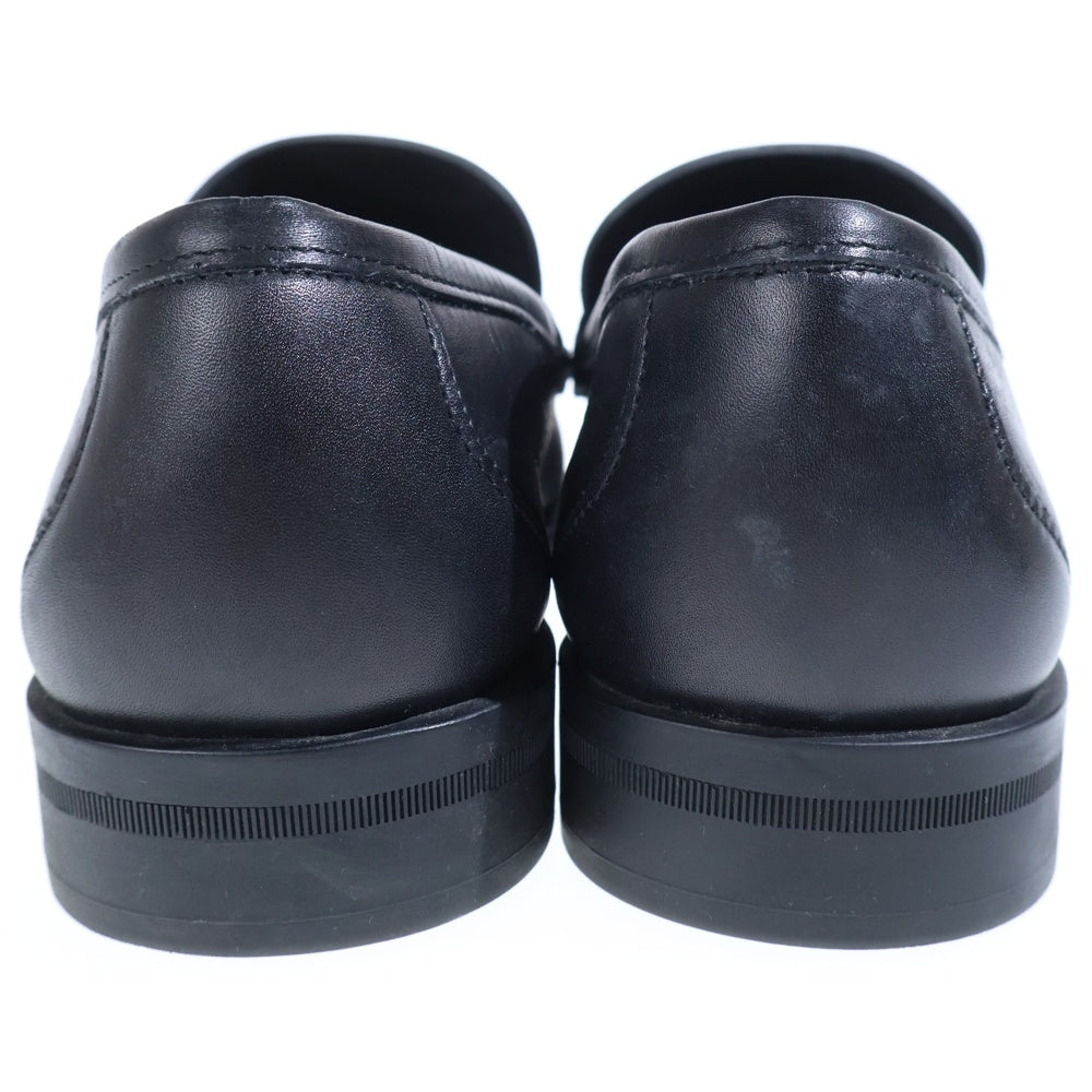 Salvatore Ferragamo(サルヴァトーレ フェラガモ) スクエアトゥ ホースビット レザーローファー ブラック UR 92826 EE