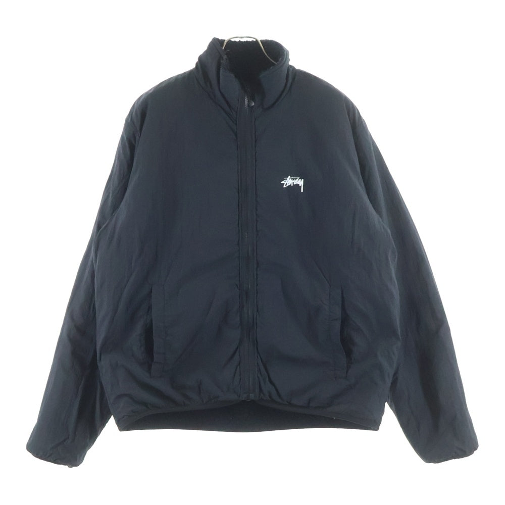 STUSSY(ステューシー) SHERPA REVERSIBLE JACKET シャープ リバーシブル ボアジャケット ブラック