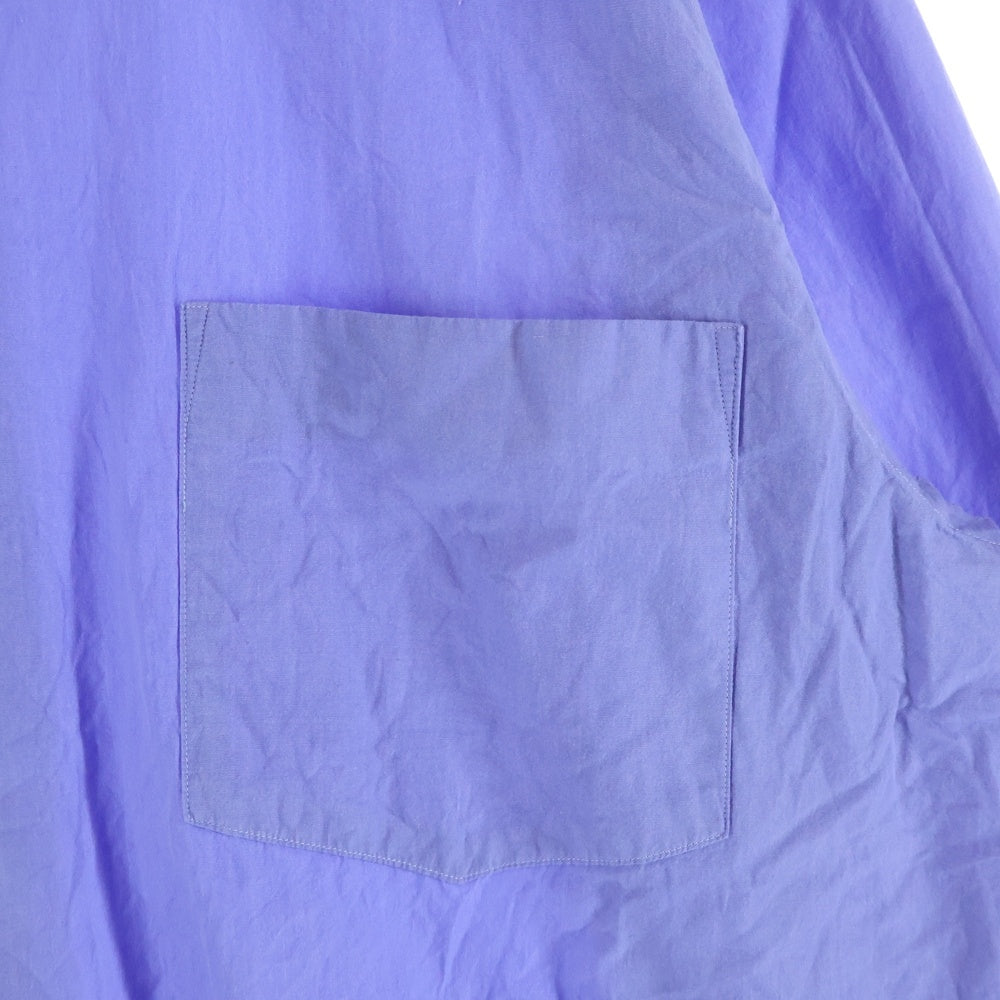 COMOLI(コモリ) 21SS レギュラーカラー コットン長袖シャツ ブルー T01-02001