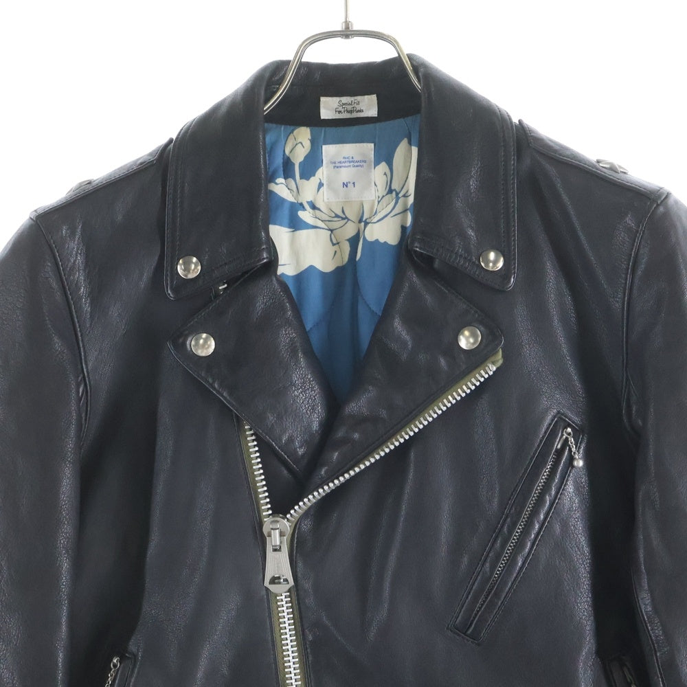 RHC Ron Herman(アールエイチシー ロンハーマン) ×BEDWIN&THE HEARTBREAKERS DOUBLE RIDERS JACKET FD BUDHER ベドウィンアンドザハートブレイカーズ カウハイド ダブルライダース