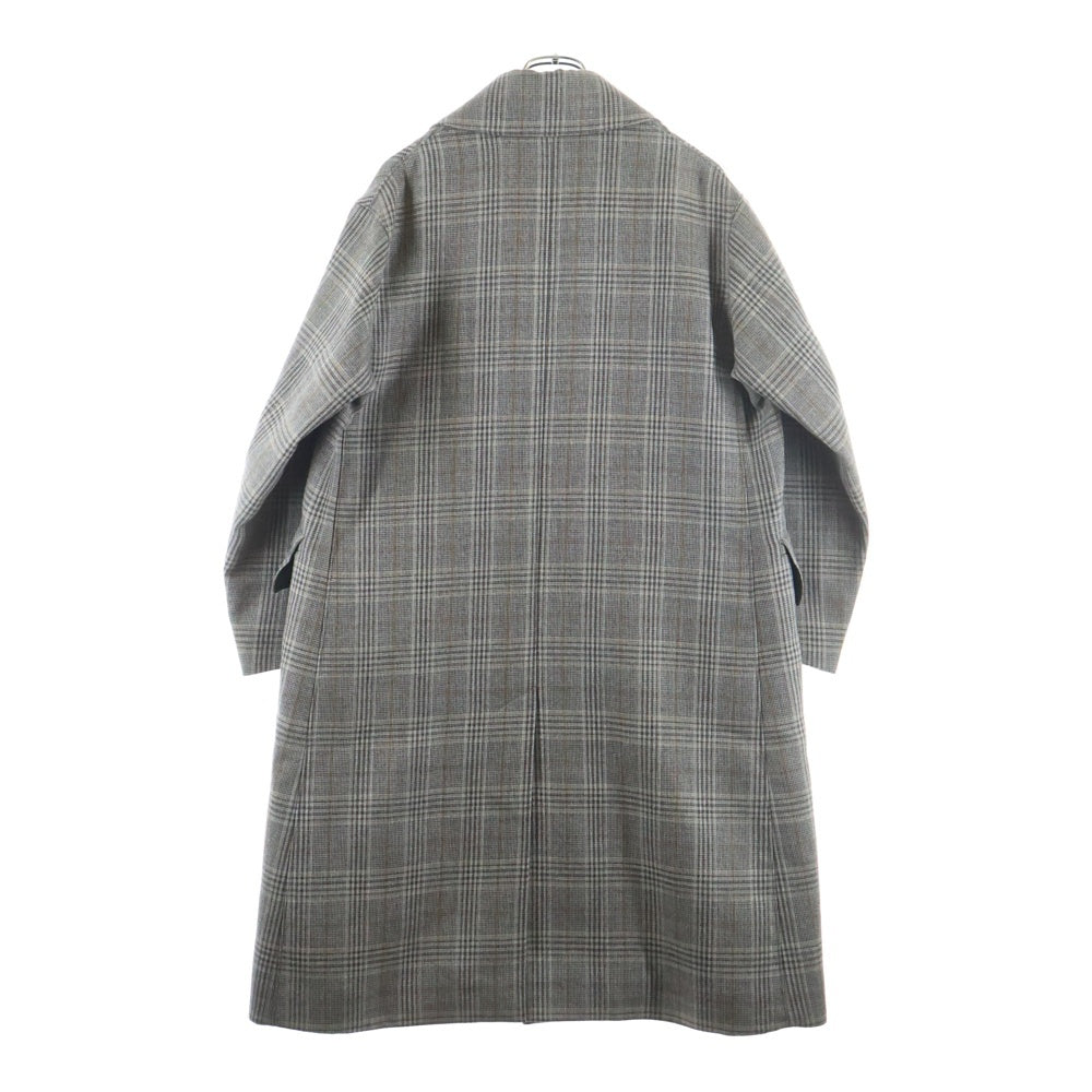 美品AURALEE チェックコート　サイズ4 AURALEE(オーラリー) 17AW DOUBLE FACE CHECK LONG COAT ダブル