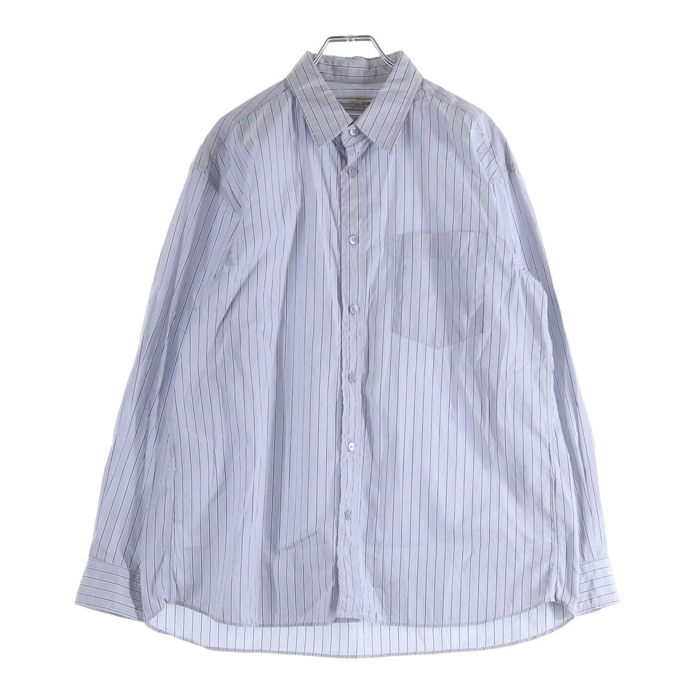 THOMAS MASON(トーマスメイソン) ×THOMAS MASON トーマス メイソン レギュラーカラー ストライプ長袖シャツ ブルー 183-60304