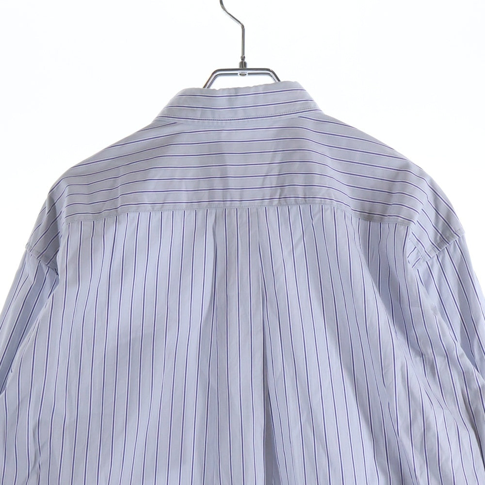 THOMAS MASON(トーマスメイソン) ×THOMAS MASON トーマス メイソン レギュラーカラー ストライプ長袖シャツ ブルー 183-60304