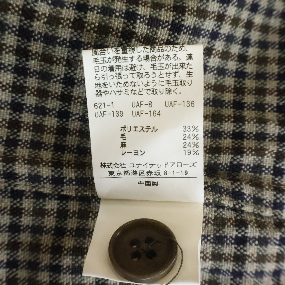 Steven Alan(スティーブンアラン) VNTG CHECK BOX CAMP COLLAR SHIRT BOLD ヴィンテージ チェック ボックス キャンプカラーシャツ ブラウン 8111-199-0555