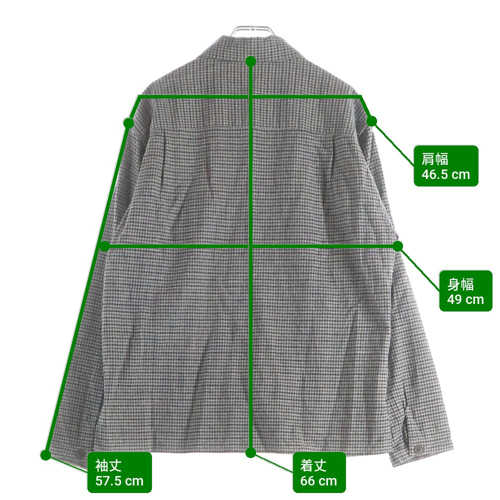 Steven Alan(スティーブンアラン) VNTG CHECK BOX CAMP COLLAR SHIRT BOLD ヴィンテージ チェック ボックス キャンプカラーシャツ ブラウン 8111-199-0555