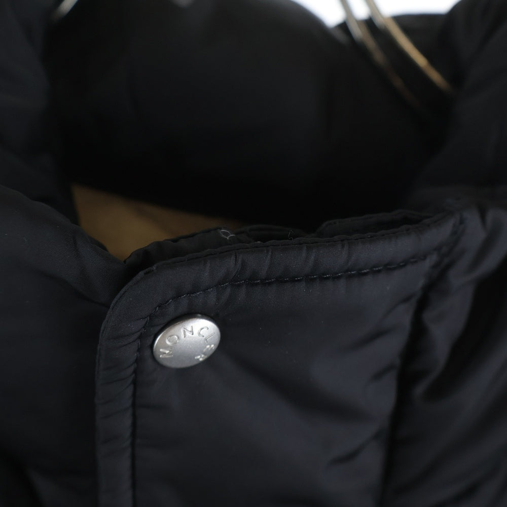 MONCLER(モンクレール) 21AW ×PALM ANGELS PANAMINT パームエンジェルス パナミント フーデッドダウンジャケット ブラック G209L1A00013