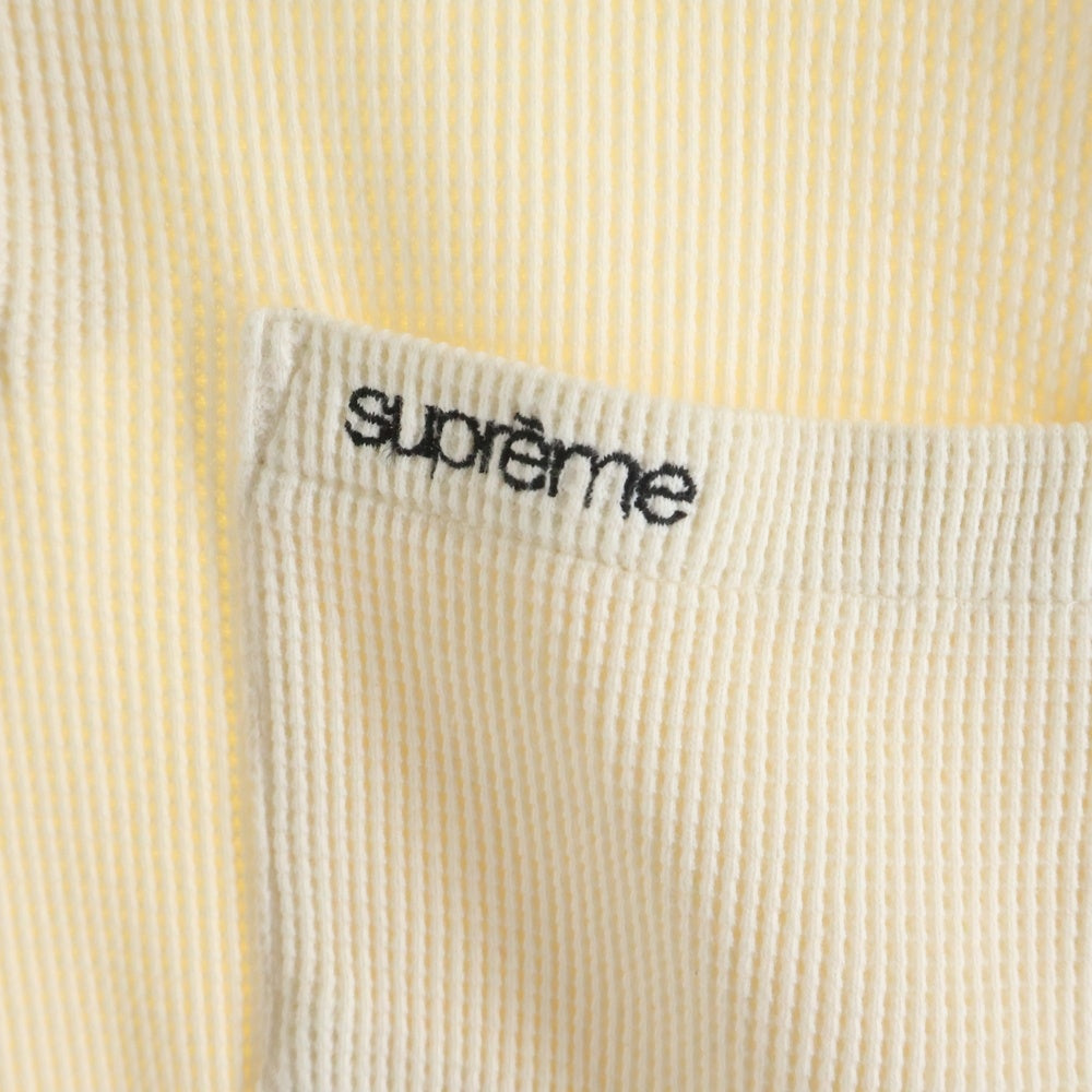 SUPREME(シュプリーム) 23AW Thermal L/S Polo サーマル ロングスリーブ ポロシャツ アイボリー