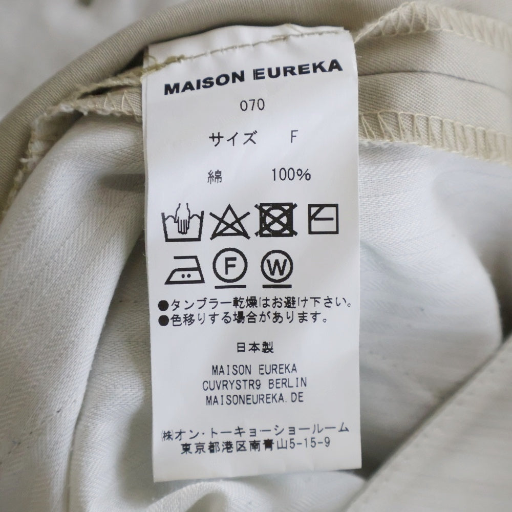 MAISON EUREKA(メゾン エウレカ) VINTAGE REWORK CHINOS ヴィンテージ リワーク チノ トラウザーズパンツ ベージュ 070