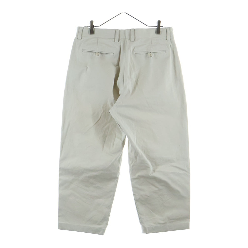 Ets.MATERIAUX(マテリオ) Ets.MATERIAUX (マテリオ) コットン 2タック チノ トラウザーズパンツ ライトグレー 21-030-300-2607-1-0