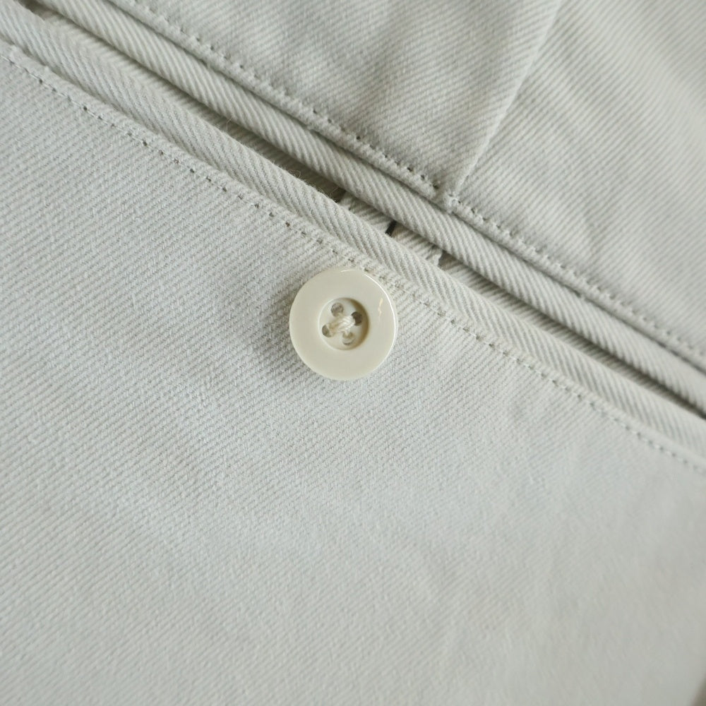 Ets.MATERIAUX(マテリオ) Ets.MATERIAUX (マテリオ) コットン 2タック チノ トラウザーズパンツ ライトグレー 21-030-300-2607-1-0