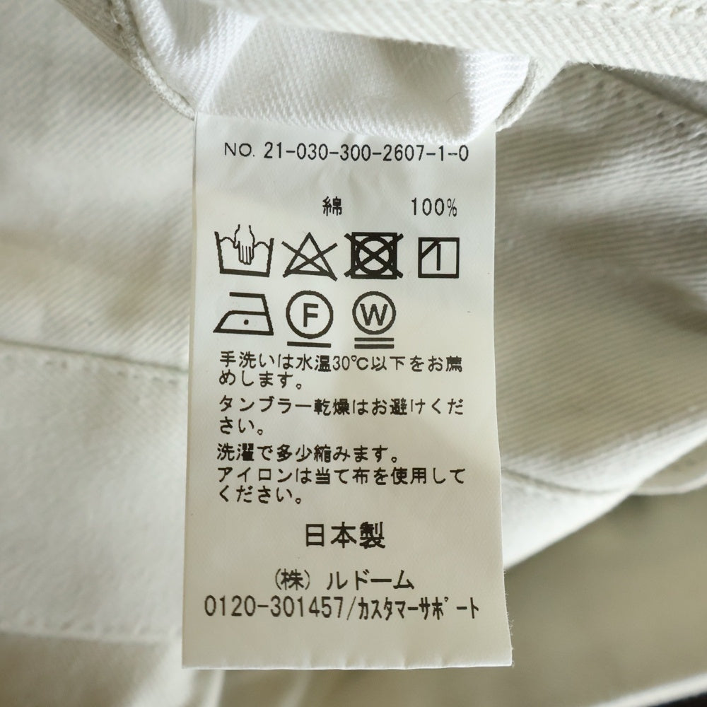 Ets.MATERIAUX(マテリオ) Ets.MATERIAUX (マテリオ) コットン 2タック チノ トラウザーズパンツ ライトグレー 21-030-300-2607-1-0
