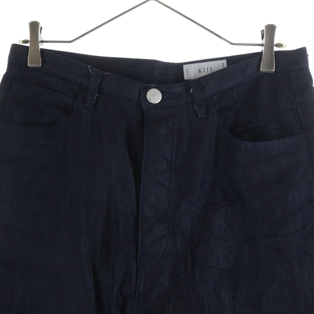 NO BRAND(ノーブランド) KIJI (キジ) ボタンフライ テーパードデニムパンツ ジーンズ インディゴ BBZ2011203A0001