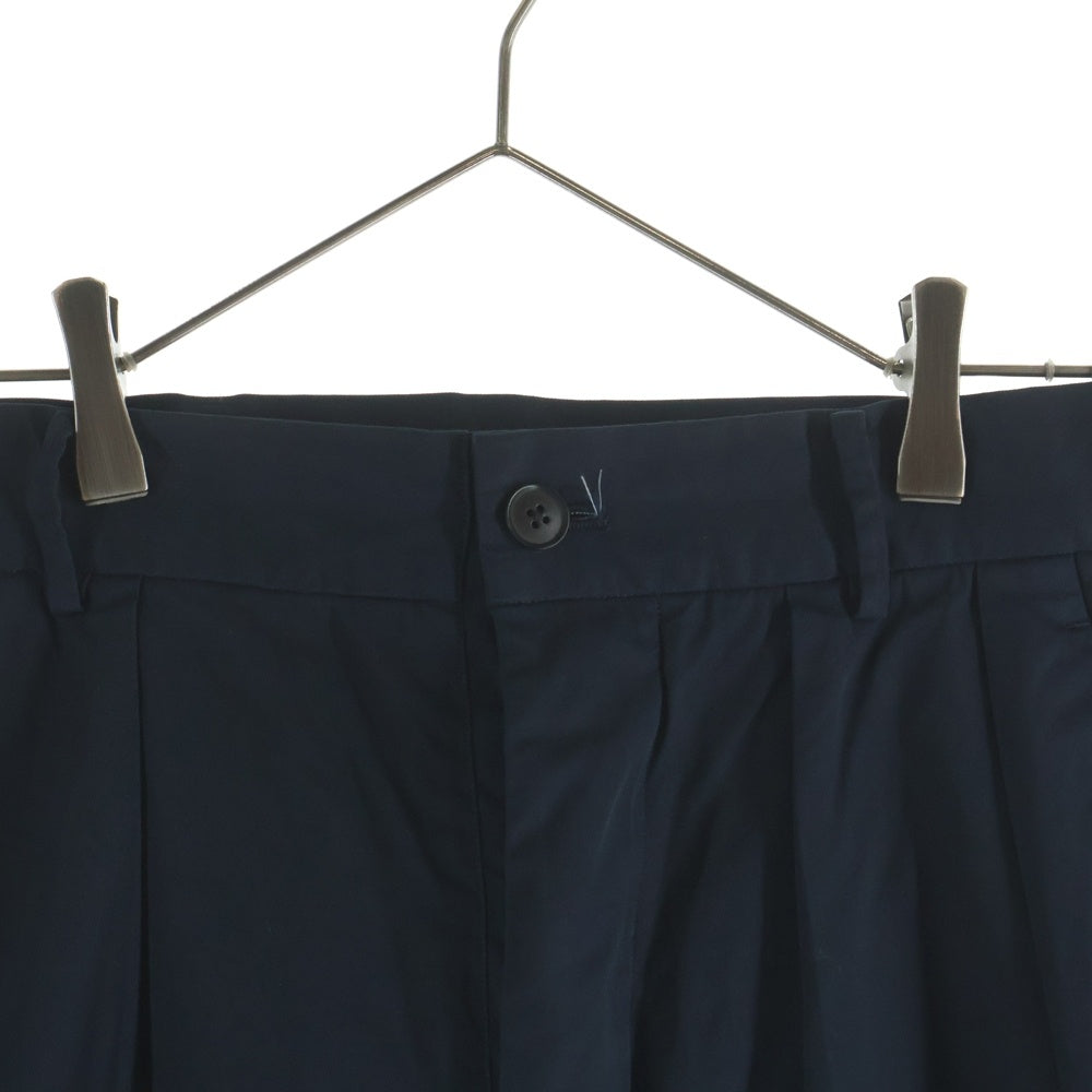 KAPTAIN SUNSHINE(キャプテンサンシャイン) 22SS 2PLEATS STRAIGHT TROUSERS 2プリーツ ストレート トラウザーズ スラックスパンツ ネイビー KS22SPT07
