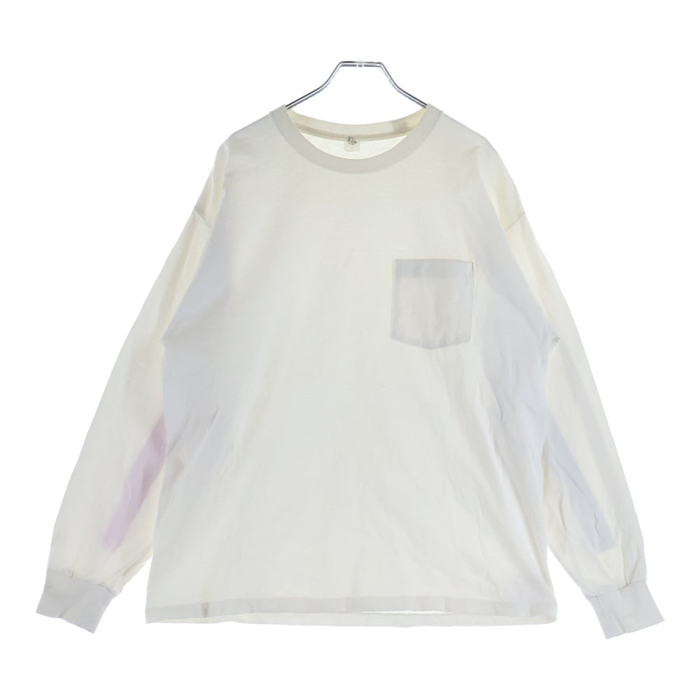 KAPTAIN SUNSHINE(キャプテンサンシャイン) 18AW サイドライン クルーネック長袖Tシャツ カットソー ホワイト KS8FCS10
