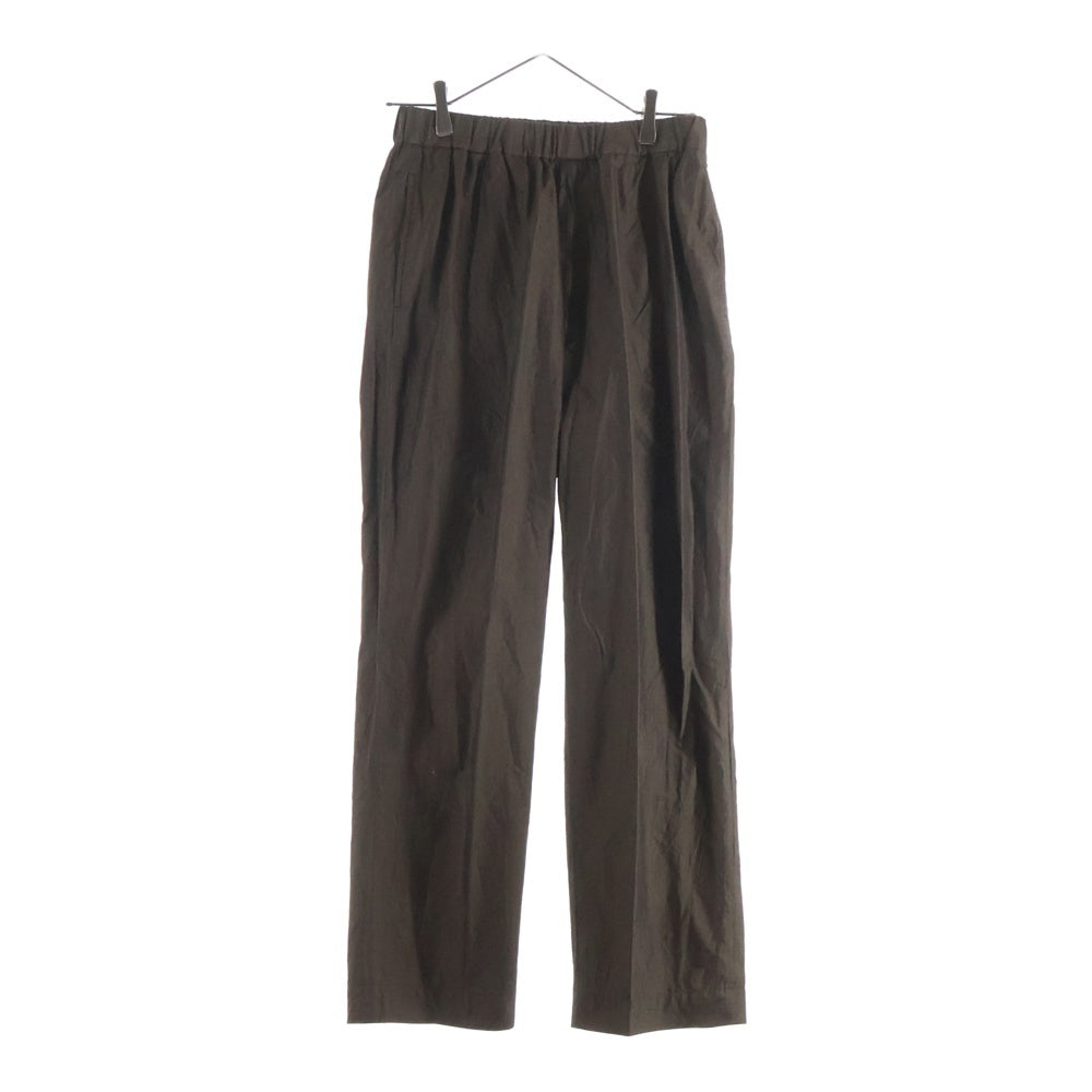 KAPTAIN SUNSHINE(キャプテンサンシャイン) 19SS EASY TROUSERS シルク混 コットン イージートラウザーズパンツ ブラウン KS9SPT12