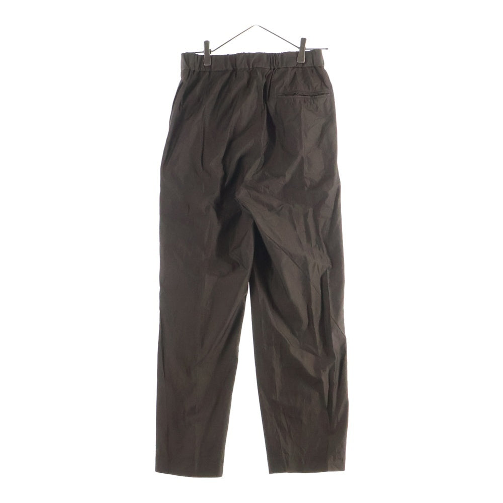 KAPTAIN SUNSHINE(キャプテンサンシャイン) 19SS EASY TROUSERS シルク混 コットン イージートラウザーズパンツ ブラウン KS9SPT12