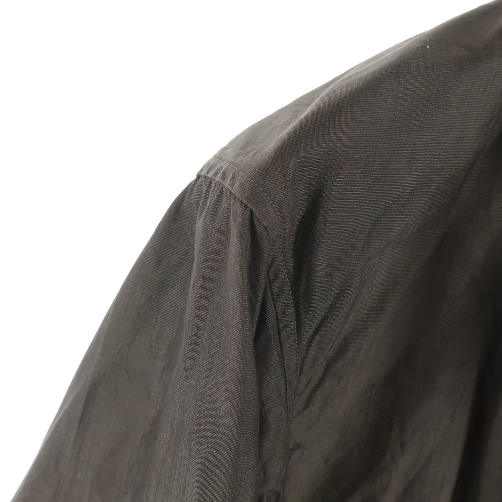 KAPTAIN SUNSHINE(キャプテンサンシャイン) 19SS FINX COTTON SILK FIELDWRAP JACKET フィンクス コットン シルク フィールドラップ シングルテーラードジャケット ブラウン KS9SJK07