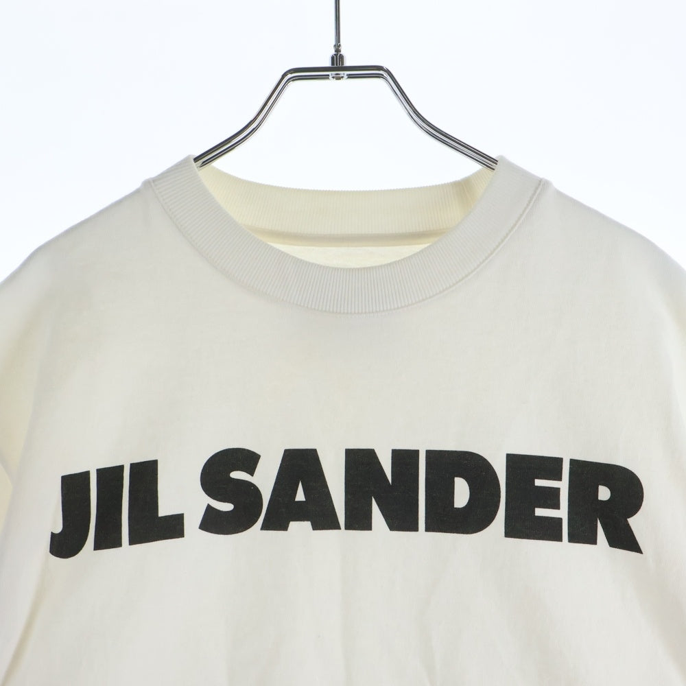 JIL SANDER(ジルサンダー) フロントロゴデザイン クルーネック カットソー 半袖Tシャツ ホワイト JSPS707050 WS248708