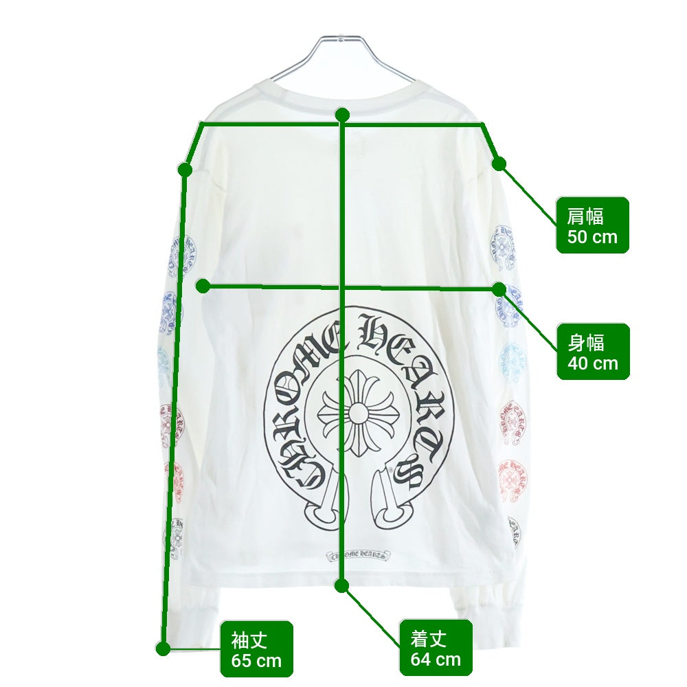 CHROME HEARTS(クロムハーツ) MULTI COLOR HORSESHOE L/S TEE マルチ
