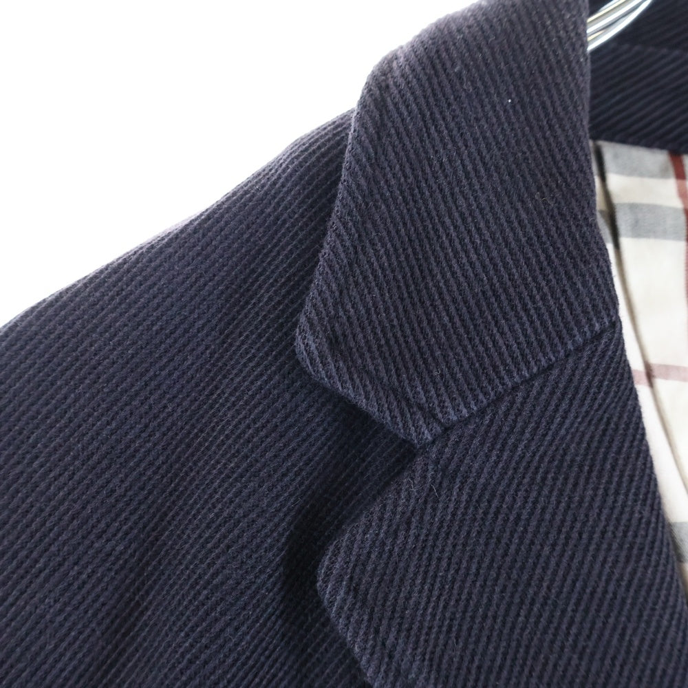 BURBERRY BLACK LABEL(バーバリー ブラックレーベル) コットン 金ボタン 2Bシングルテーラードジャケット ブラック BMV62-606-29