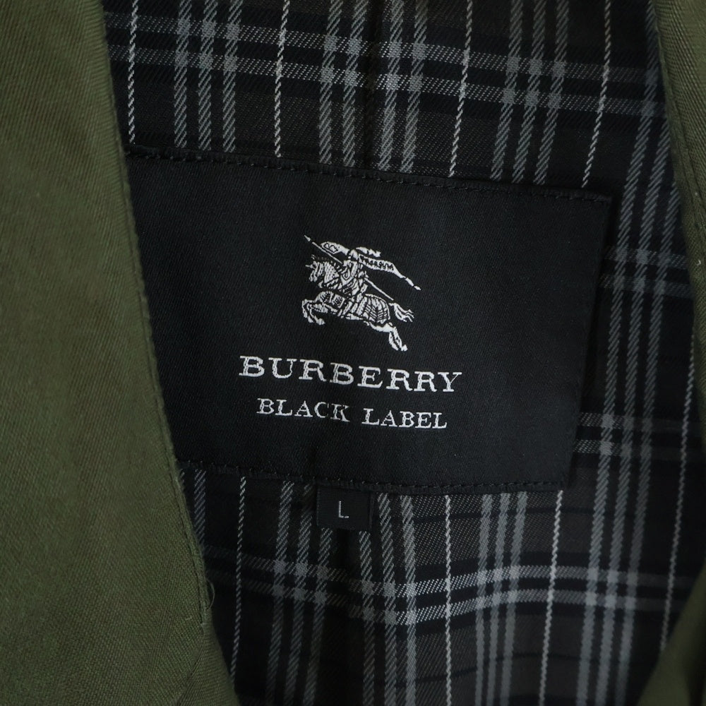 BURBERRY BLACK LABEL(バーバリー ブラックレーベル) コットン トレンチコート ジャケット カーキ D1A21-205-76