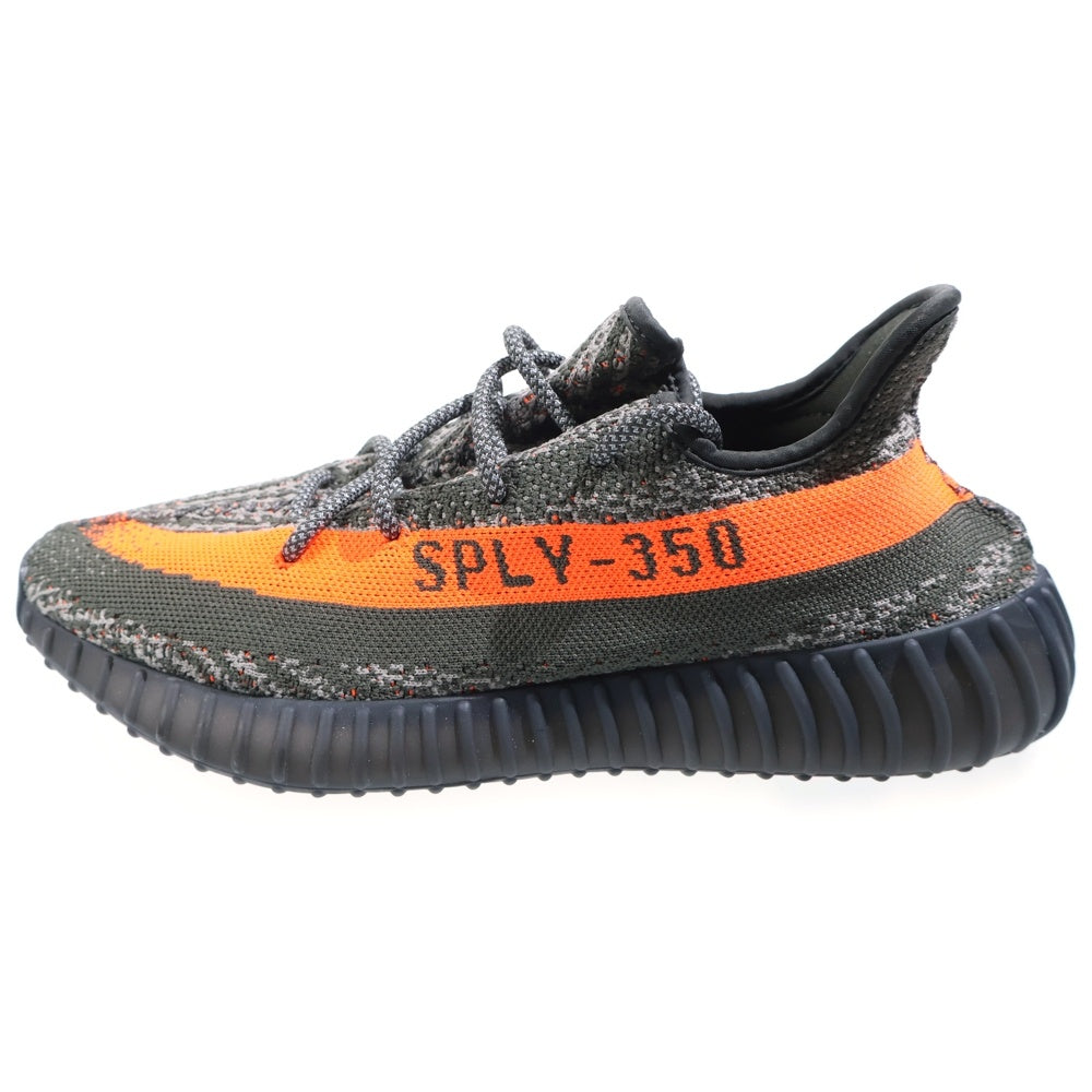 adidas(アディダス) YEEZY BOOST 350 V2 CABON BELUGA イージーブースト カーボン ベルーガ ローカットスニーカー グレー/オレンジ US10/28cm HQ7045