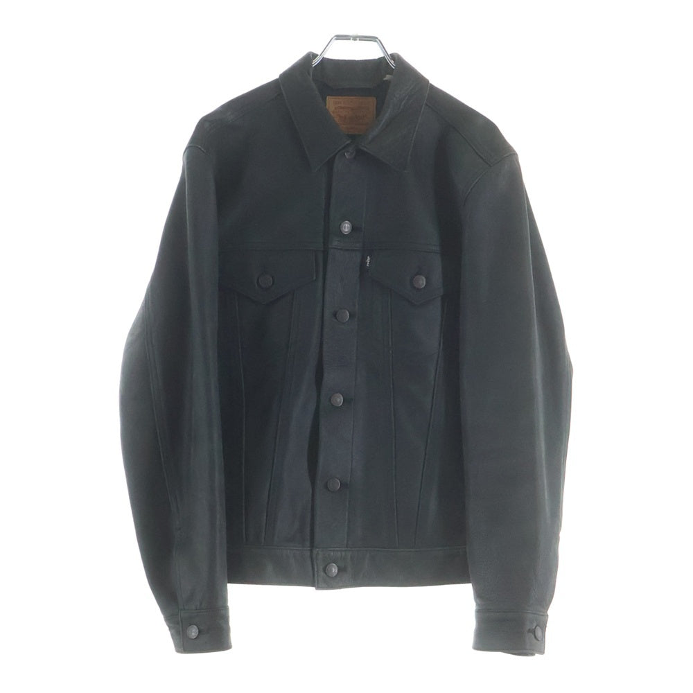 SUPREME(シュプリーム) 11AW ×LEVI'S Leather Trucker リーバイス 3rd レザー トラッカージャケット ブラック 22392