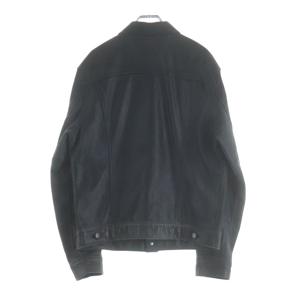 SUPREME(シュプリーム) 11AW ×LEVI'S Leather Trucker リーバイス 3rd レザー トラッカージャケット ブラック 22392