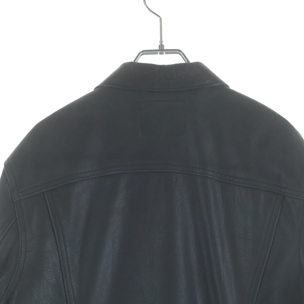 SUPREME(シュプリーム) 11AW ×LEVI'S Leather Trucker リーバイス 3rd レザー トラッカージャケット ブラック 22392