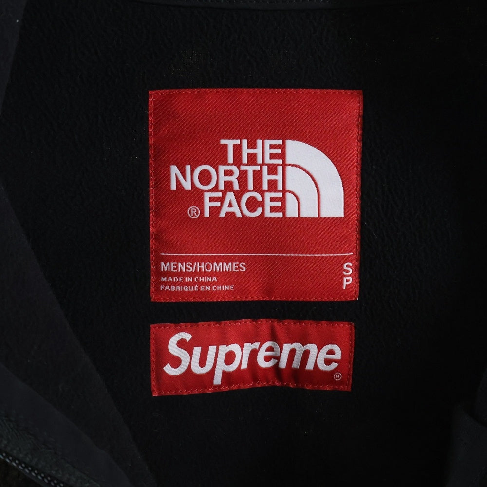 SUPREME(シュプリーム) 21AW ×THE NORTH FACE Bleached Denim Print Fleece Jacket ザノースフェイス ブリーチドデニムプリント フリースジャケット ブラウン