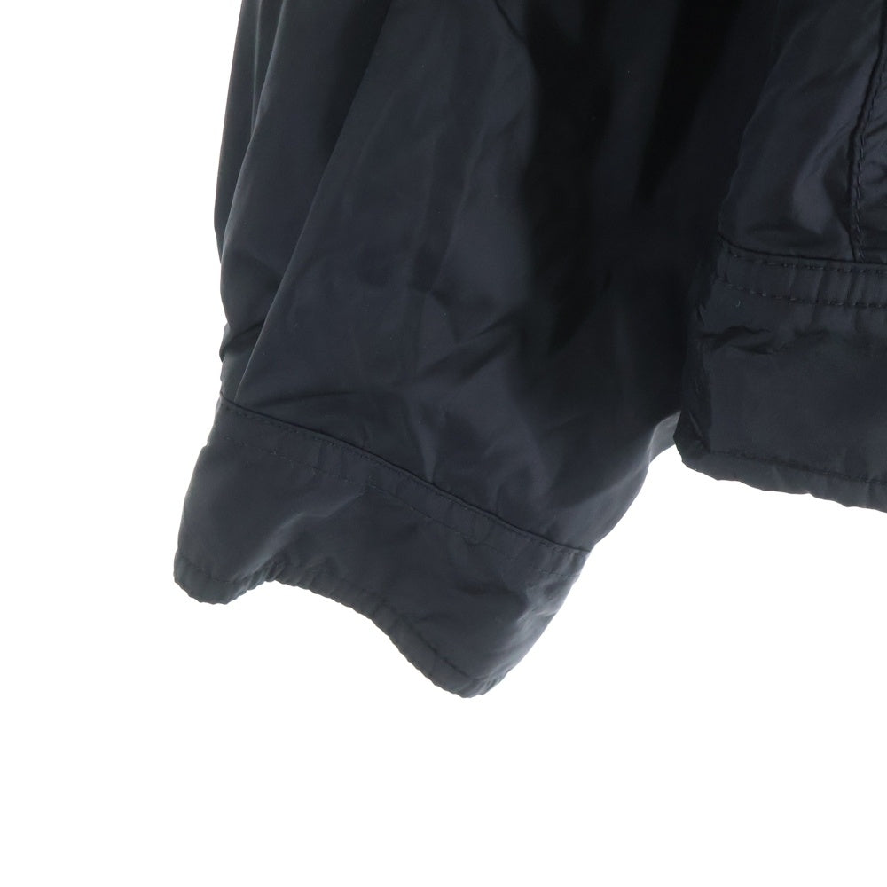 LEE(リー) 24AW ×WACKO MARIA NYLON 91-B JACKET ワコマリア 裏地レオパード ジップアップナイロンジャケット ブラック 24FW-WMO-LE01