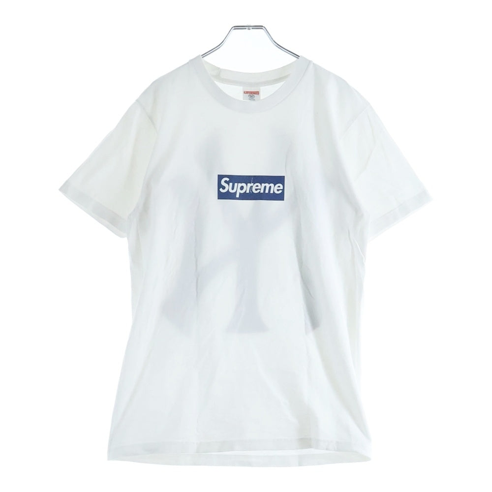 SUPREME(シュプリーム) 15SS ×New York Yankees Box Logo Tee ニューヨークヤンキース ボックスロゴ クルーネック 半袖Tシャツ カットソー ホワイト/ネイビー