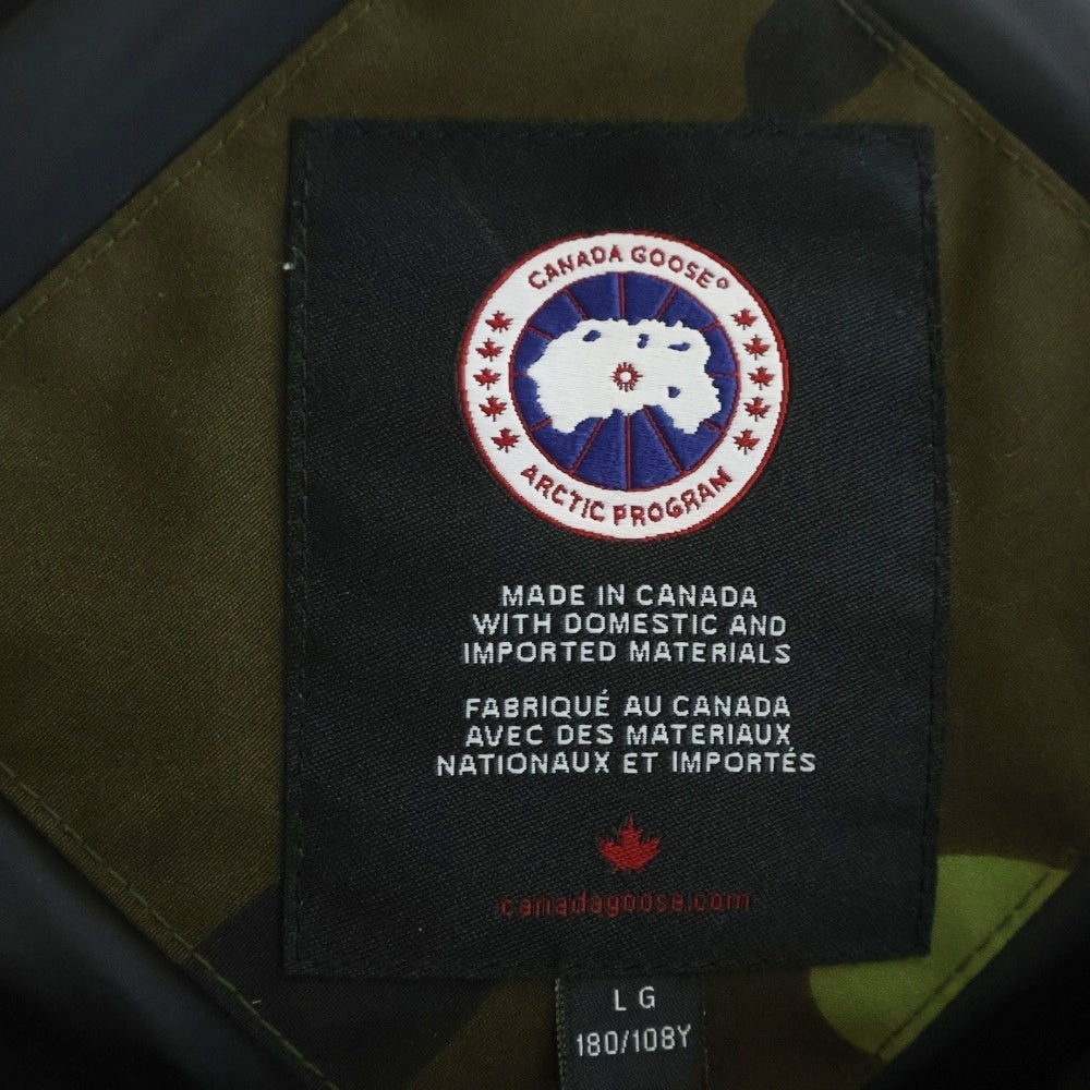 CANADA GOOSE(カナダグース) MACMILLAN PARKA マクミランパーカー ロゴワッペン カモフラージュ フーデット ダウンジャケット カーキ 3804MP