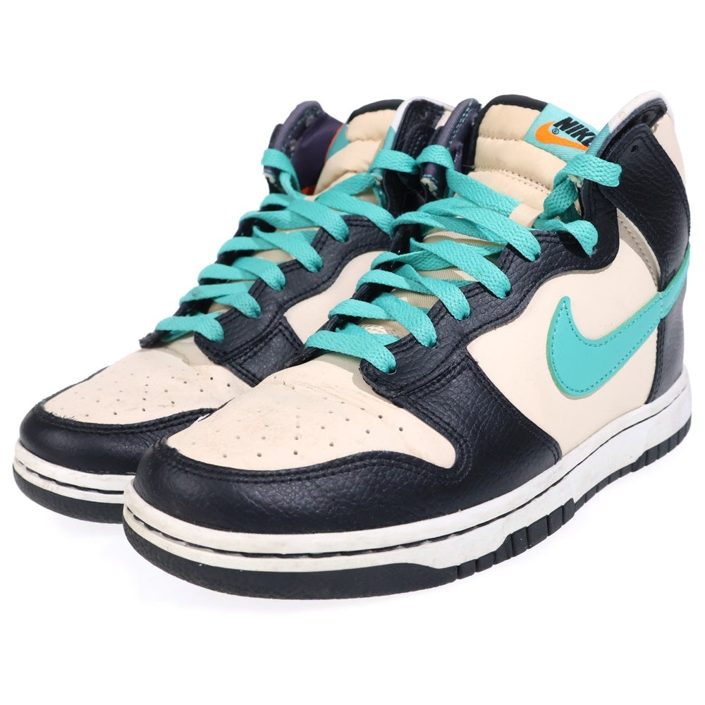 NIKE(ナイキ) DUNK HIGH RETRO EMB PEARL WHITE AND WASHED TEAL ダンク ハイ レトロ パールホワイトウォッシュド ティール ローカットスニーカー US7/25cm DO9455-200