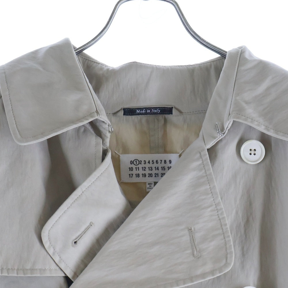 Maison Margiela(メゾンマルジェラ) 22SS TRENCH COATS 4ステッチ ライナードッキング ウエストベルト ダブル トレンチコート ベージュ レディース S51AH0182