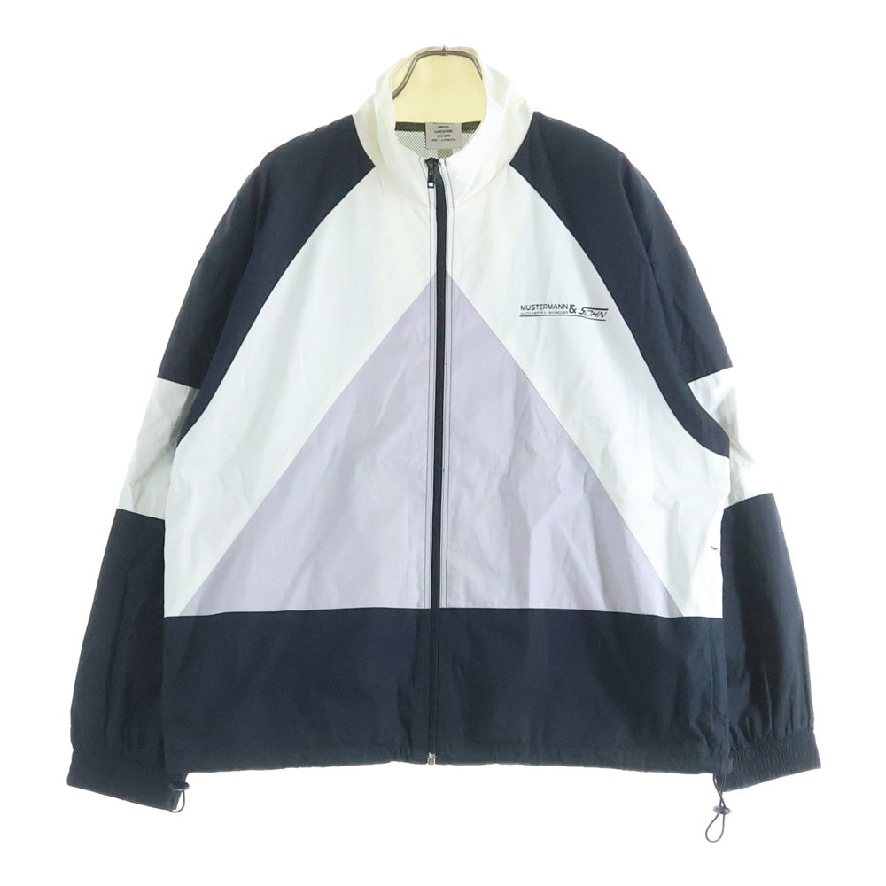 VETEMENTS(ヴェトモン) 19SS TRACK SUIT JACKET 両面プリント ジップアップトラックジャケット ブラック/ホワイト USS191054
