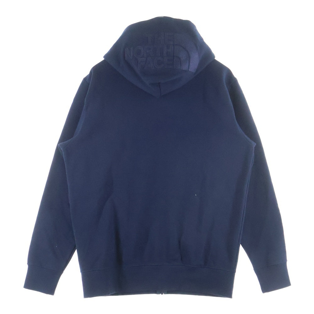 THE NORTH FACE(ザノースフェイス) REARVIEW FULL ZIP HOODIE リアビュー フルジップ ロゴデザイン フーデッド スウェット パーカー ネイビー NT12442