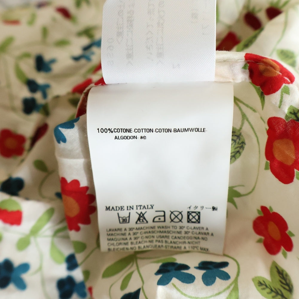 DSQUARED2(ディースクエアード) フローラルデザイン レギュラーカラー デニムパッチデザイン ウエスタン 長袖シャツ マルチ 73DL005