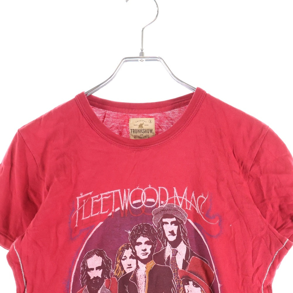 VINTAGE(ヴィンテージ) 00S VINTAGE FLEETWOODMAC ヴィンテージ フリーウッド フロントロゴデザイン クルーネック カットソー 半袖Tシャツ レッド