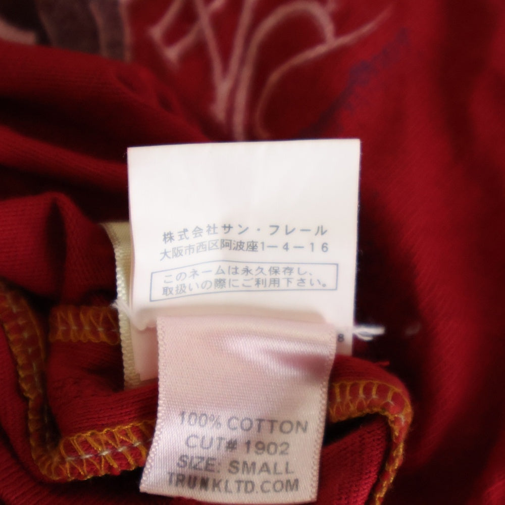 VINTAGE(ヴィンテージ) 00S VINTAGE FLEETWOODMAC ヴィンテージ フリーウッド フロントロゴデザイン クルーネック カットソー 半袖Tシャツ レッド