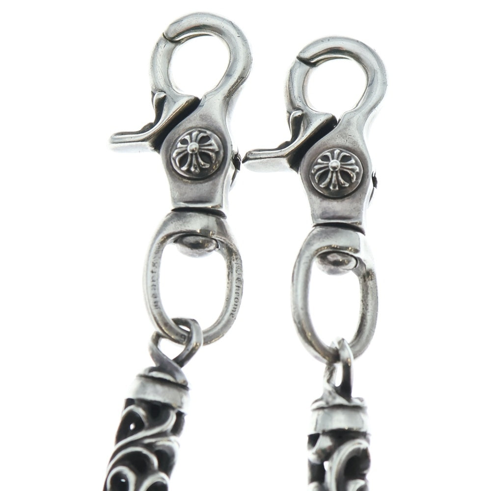 CHROME HEARTS(クロムハーツ) ROLLER LONG-T オールド 2クリップロングローラー ウォレットチェーン シルバー