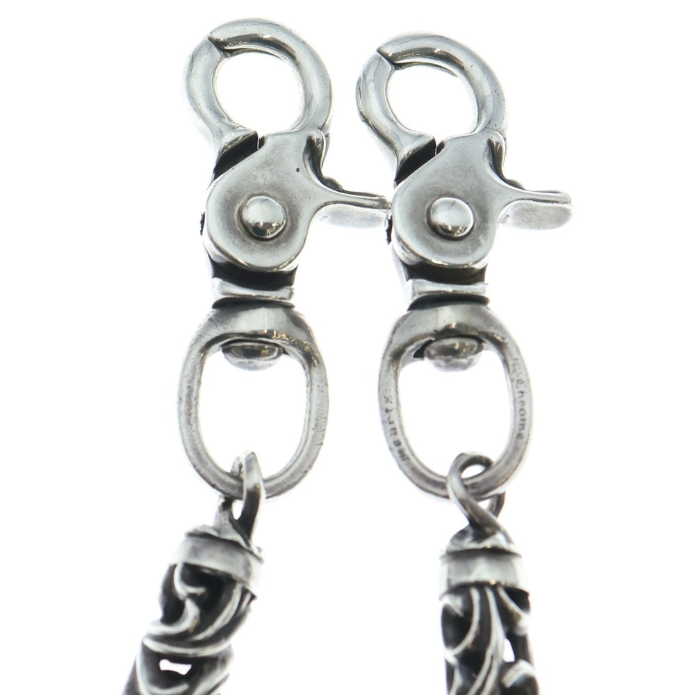 CHROME HEARTS(クロムハーツ) ROLLER LONG-T オールド 2クリップロングローラー ウォレットチェーン シルバー