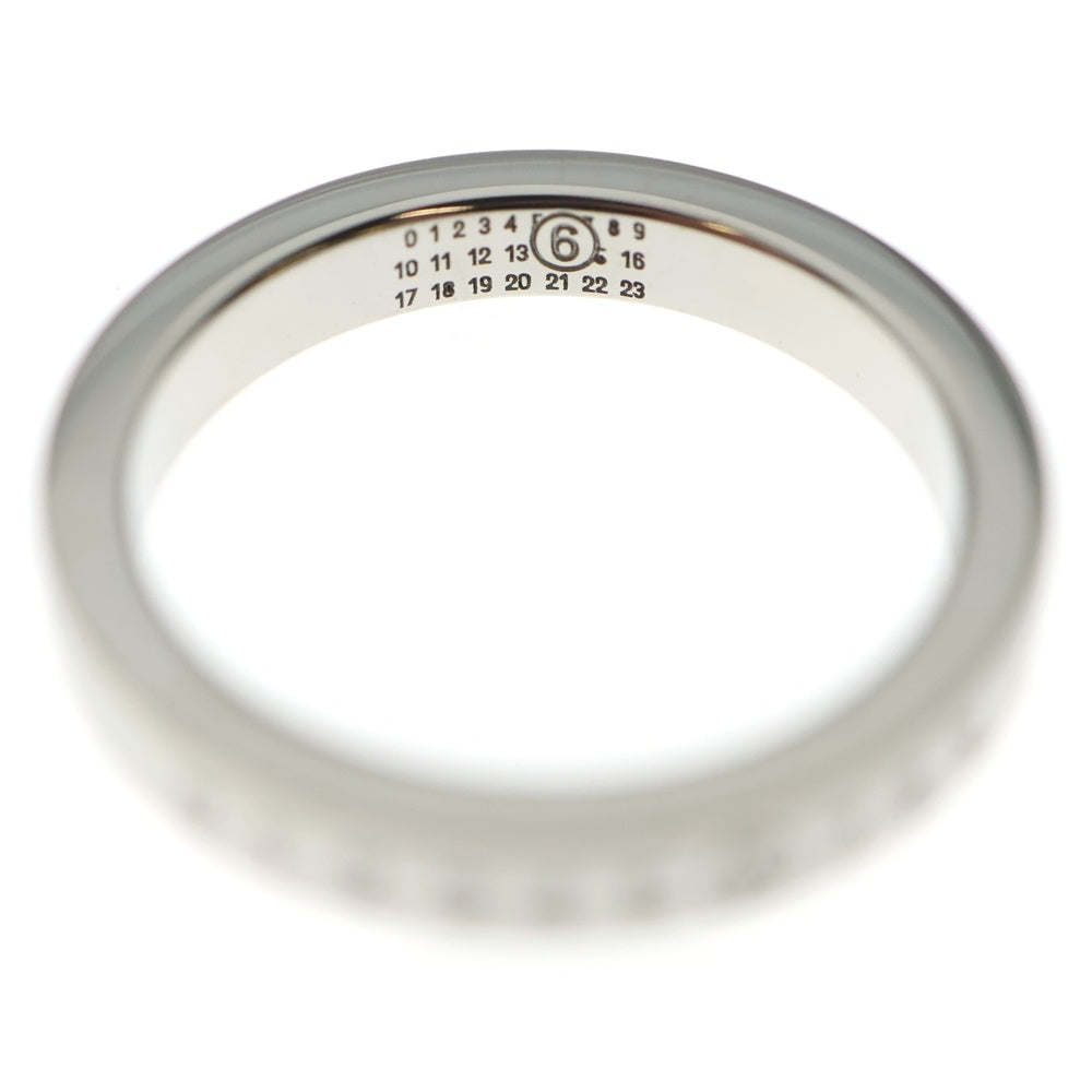 MM6 Maison Margiela(エムエムシックスメゾンマルジェラ) NUMERIC ニューメリック ミニマル シグネチャー 3mm リング シルバー SM6UQ0059