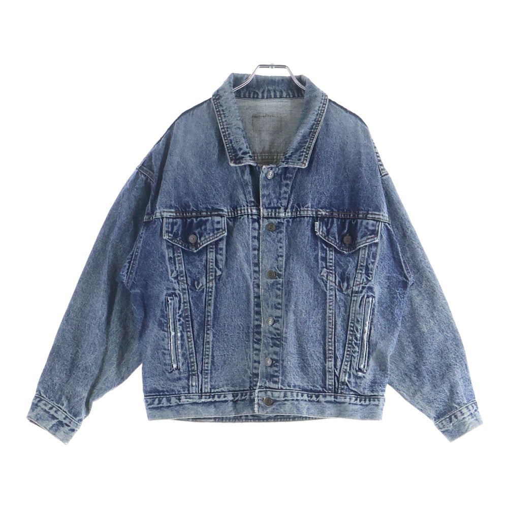 Levi's(リーバイス) 90S VINTAGE 75068-0227 ヴィンテージ USA製 マルチポケット ケミカルウオッシュ デニムトラッカージャケット インディゴ