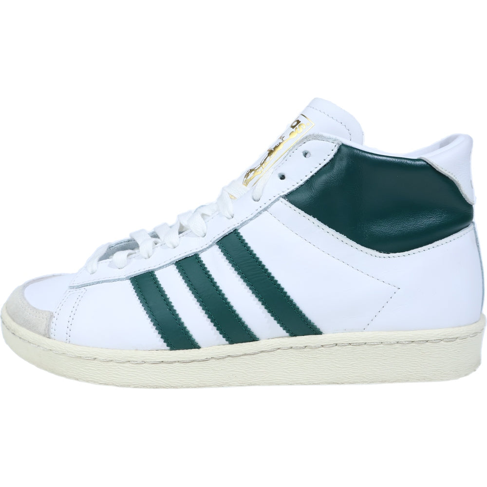 adidas(アディダス) JABBAR HIGH ジャバー ハイカットスニーカー ホワイト/グリーン US9.5/27.5cm JI3444