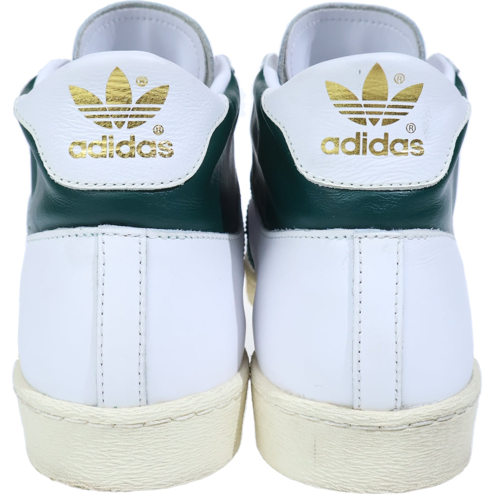 adidas(アディダス) JABBAR HIGH ジャバー ハイカットスニーカー ホワイト/グリーン US9.5/27.5cm JI3444